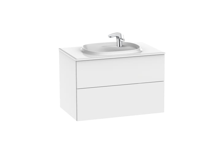 UNIK ( onderbouwkast met 2 lades en FINECERAMIC® wastafel)